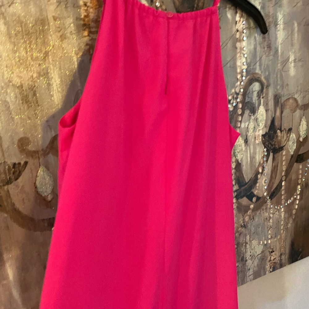 EUC Hot Pink Old Navy Hi Lo Halter Dress - Picture 10 of 12